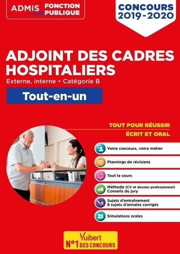 Livrenpoche : Concours Adjoint des cadres hospitaliers - Tout-en-un : Catégorie B - Concours 2019-2020 - Fabien Gougeon - Livre