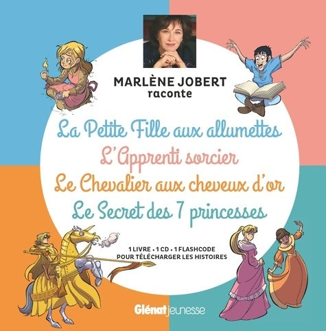 Livrenpoche : Petite fille aux allumettes Apprenti sorcier Chevalier aux cheveux d'or Secret des 7 princesses : Livre CD - Marlène Jobert - Livre