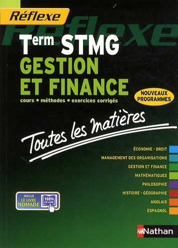 Livrenpoche : Toutes les matières - Term STMG Gestion et finance - Nancy Baranes - Livre