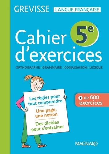 Livrenpoche : Cahier Grevisse - Français - 5e - Edition 2018 - Myriam Dufour - Livre