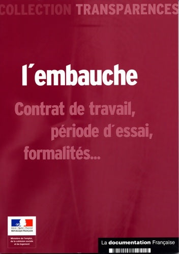 Livrenpoche : L'embauche - Ministère De L'emploi - Livre