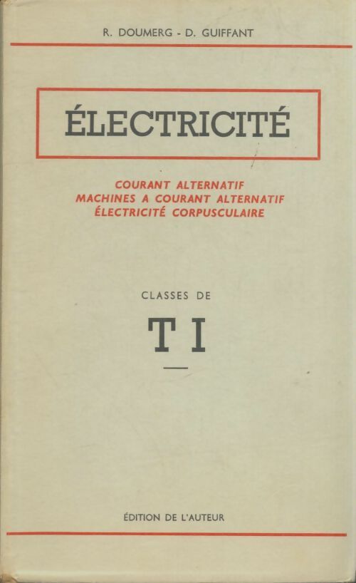 Livrenpoche : Électricité Terminal T.I - R. Doumerg - Livre
