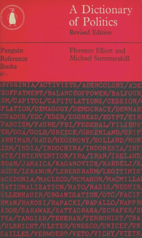Livrenpoche : A dictionary of politics - M. Summerskill [eds] - Livre