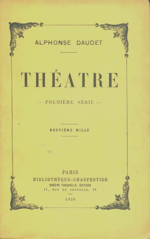 Livrenpoche : Théâtre Tome I - Alphonse Daudet - Livre