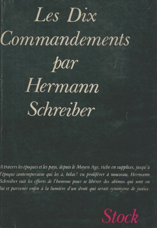 Livrenpoche : Les dix commandements - Hermann Schreiber - Livre
