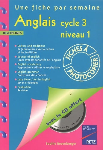 Livrenpoche : Anglais Cycle 3 - Sophie Rosenberger - Livre