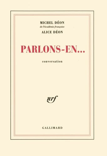 Livrenpoche : Parlons-en... : Conversation - Michel Déon - Livre