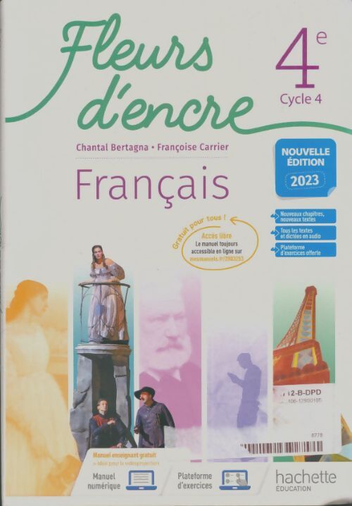 Livrenpoche : Fleurs d'encre français 4e - livre élève - Françoise Carrier - Livre