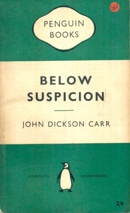 Livrenpoche : Below suspicion - John Dickson Carr - Livre