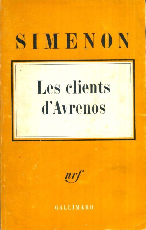 Livrenpoche : Les clients d'Avrenos - Georges Simenon - Livre