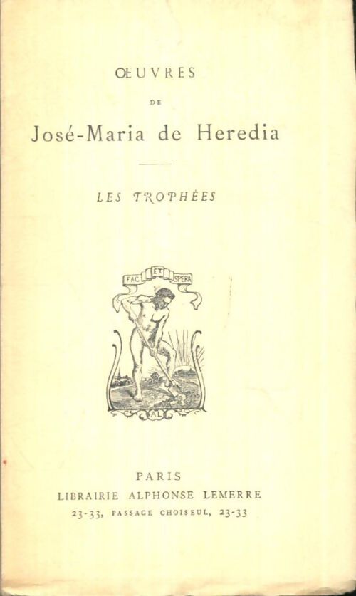 Livrenpoche : Les trophées - José-Maria De Heredia - Livre