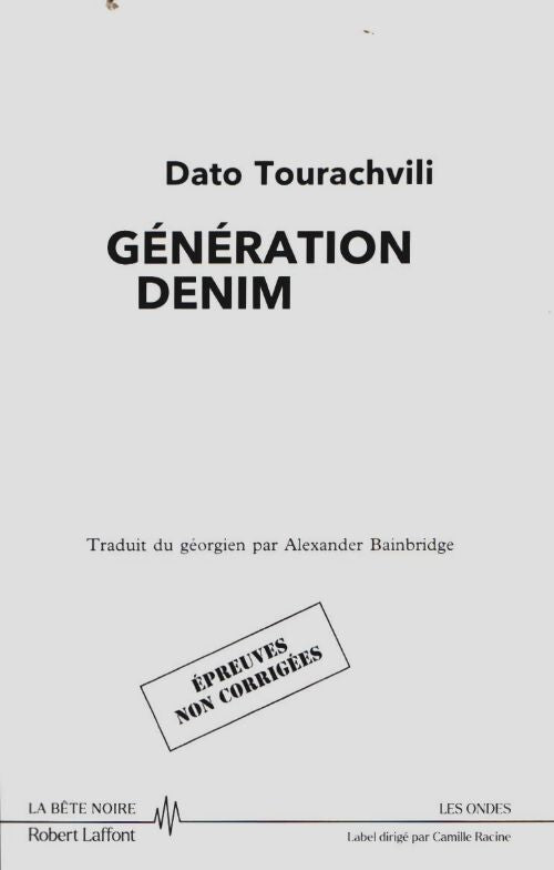 Livrenpoche : Génération denim - Dato Tourachvili - Livre