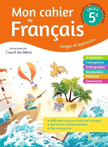 Livrenpoche : Mon cahier de Français 5ème : Cahier élève 2020 - Matthieu Genet - Livre
