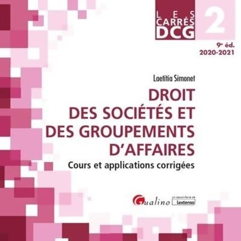 Livrenpoche : Droit des sociétés et des groupements d'affaires DCG 2 - Laëtitia Simonet - Livre