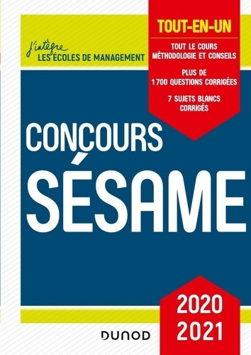 Livrenpoche : Concours Sésame 2020-2021 - Tout-en-un : Tout-en-un - Marie-Virginie Speller - Livre