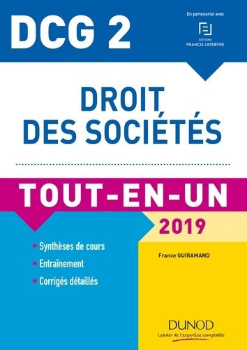 Livrenpoche : Droit des sociétés DCG 2 : Tout-en-un - France Guiramand - Livre