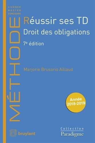 Livrenpoche : Réussir ses TD : Droit des obligations - Marjorie Brusorio - Livre