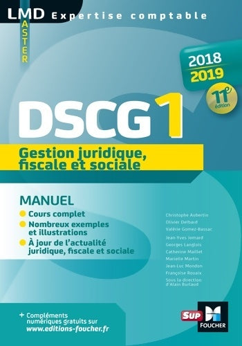 Livrenpoche : Gestion juridique fiscale et sociale DSCG 1 - Françoise Rouaix - Livre