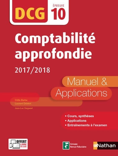 Livrenpoche : Comptabilité approfondie - DCG 10 - Manuel et applications - Odile Barbe-Dandon - Livre