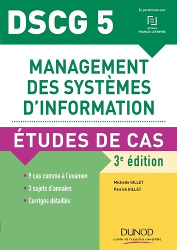 Livrenpoche : DSCG5 MANAGE S. I. ETU CAS 3ED : études de Cas - Michelle Gillet - Livre