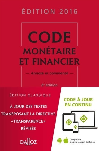 Livrenpoche : Code monétaire et financier : Annoté et commenté - Michel Storck - Livre