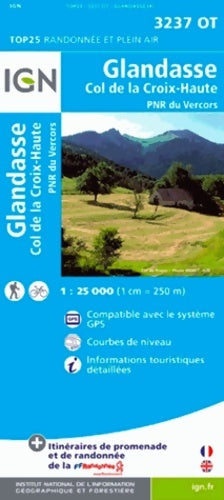 Livrenpoche : Glandasse / Col de la Croix-Haute / PNR du Vercors GPS - Ign - Livre