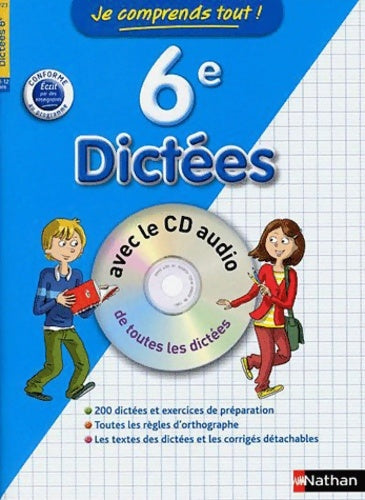 Livrenpoche : Je comprends tout Dictées 6e avec CD - Isabelle Petit-Jean - Livre