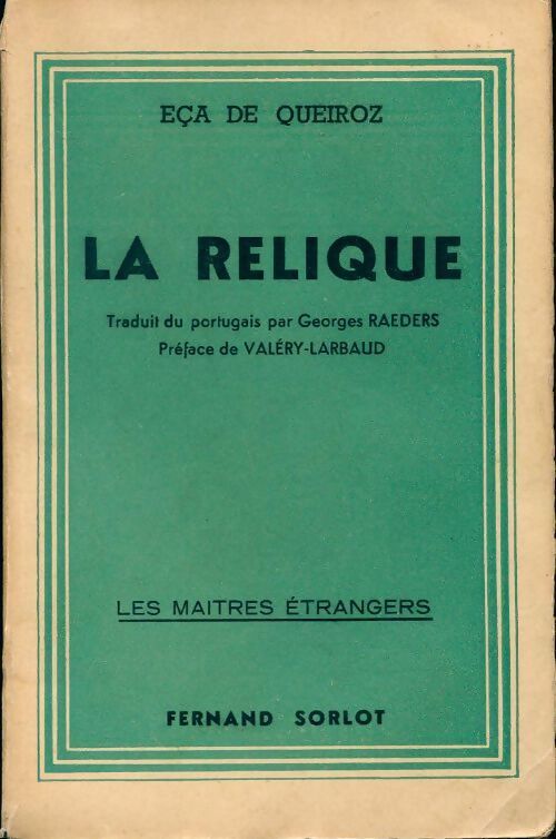 La relique - Eça De Queiroz - Livre