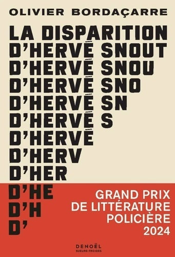 Livrenpoche : La Disparition d'Hervé Snout - Olivier Bordaçarre - Livre