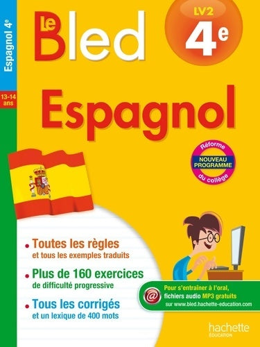 Livrenpoche : Cahier Bled - Espagnol 4E - Ana Bessais Caballero - Livre