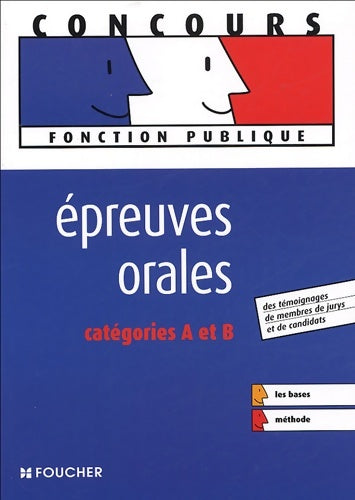 Livrenpoche : épreuves ORALES CAT. A ET B - Jean Hadrien - Livre