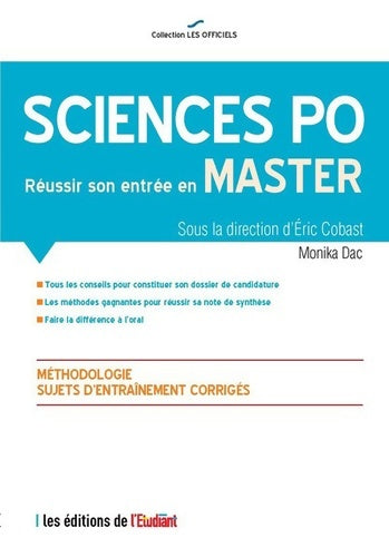 Livrenpoche : Sciences po Réussir son entrée en Master - Monika Dac - Livre