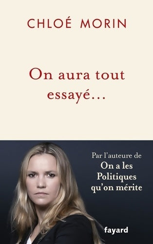 Livrenpoche : On aura tout essayé... - Chloé Morin - Livre