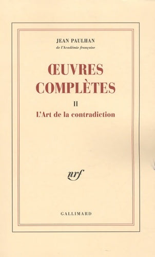 Livrenpoche : ?uvres complètes - Jean Paulhan - Livre