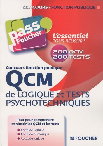 Livrenpoche : QCM de logique et tests psychotechniques - Michèle Eckenschwiller - Livre