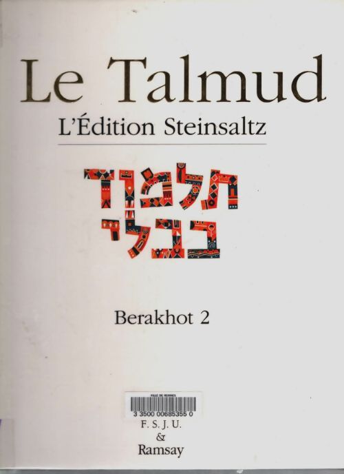 Livrenpoche : Le talmud : Tome VII berakhot 2 - Jean-Jacques Gugenheim - Livre