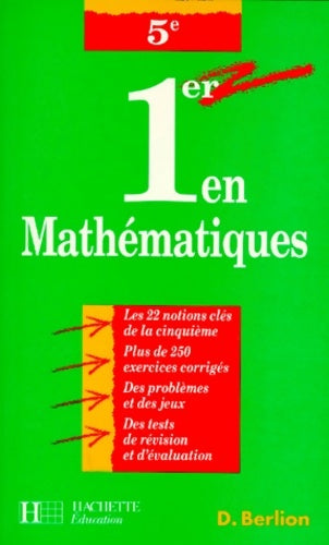 Livrenpoche : 1er en mathématiques 5e - Daniel Berlion - Livre