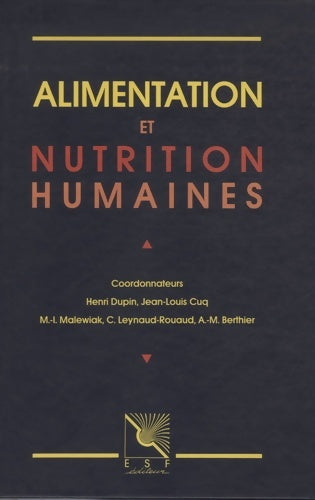 Livrenpoche : Alimentation et nutrition humaines - Henri Dupin - Livre