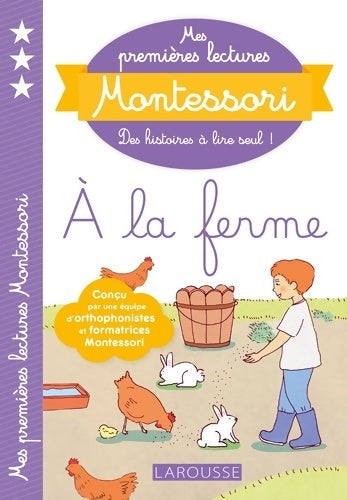 Livrenpoche : Mes premières lectures montessori à la ferme - Anaïs Galon - Livre