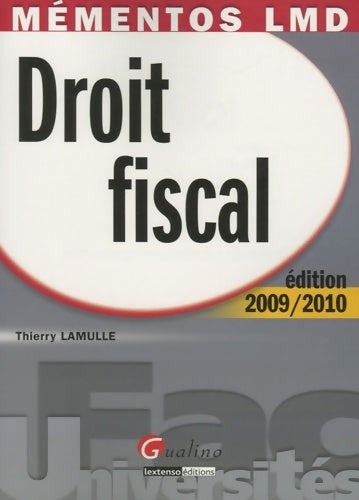 Livrenpoche : Droit fiscal - Thierry Lamulle - Livre