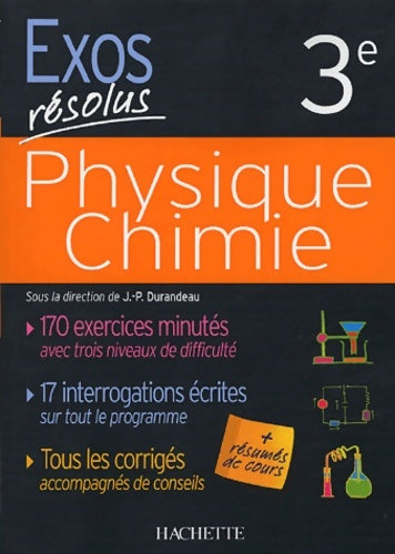 Livrenpoche : Physique Chimie : 3e - Jean-Pierre Durandeau - Livre