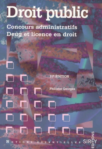 Livrenpoche : Droit Public. 11eme Edition - Philippe Georges - Livre