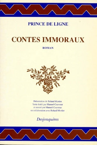 Livrenpoche : Contes immoraux - Prince Charles-Joseph De Ligne - Livre