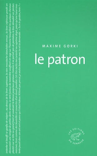 Livrenpoche : Le Patron - Maxime Gorki - Livre