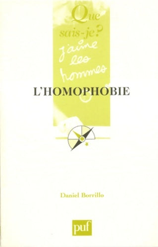 Livrenpoche : L'homophobie - Daniel Borrillo - Livre