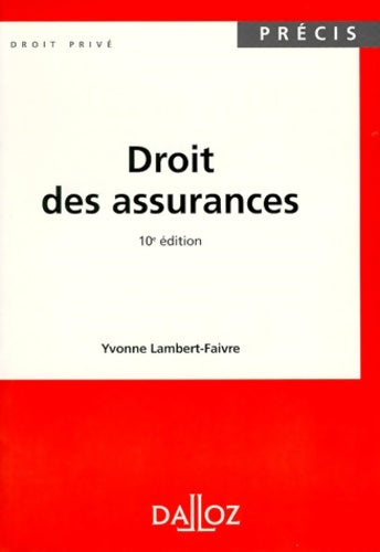 Livrenpoche : Précis Dalloz - Yvonne Lambert-Faivre - Livre