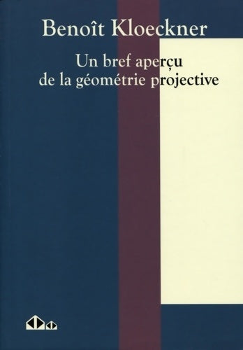Livrenpoche : Un bref aperçu de la géométrie projective - Benoît Kloeckner - Livre