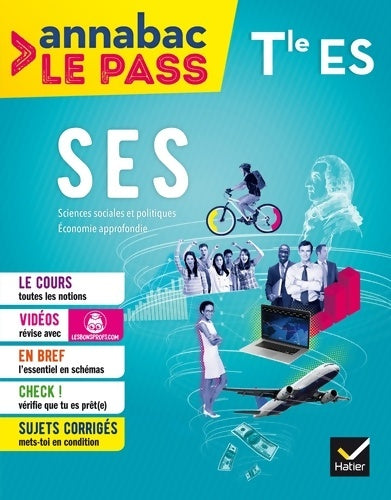 Livrenpoche : SES Terminale ES : Cours cartes mentales sujets corrigés... Et vidéos - Sylvain Leder - Livre