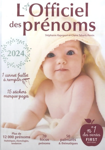 Livrenpoche : L'officiel des prénoms 2024 - Claire Tabarly-Perrin - Livre