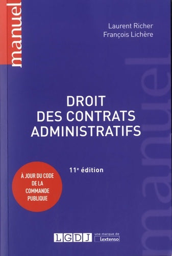 Livrenpoche : Droit des contrats administratifs - Laurent Richer - Livre